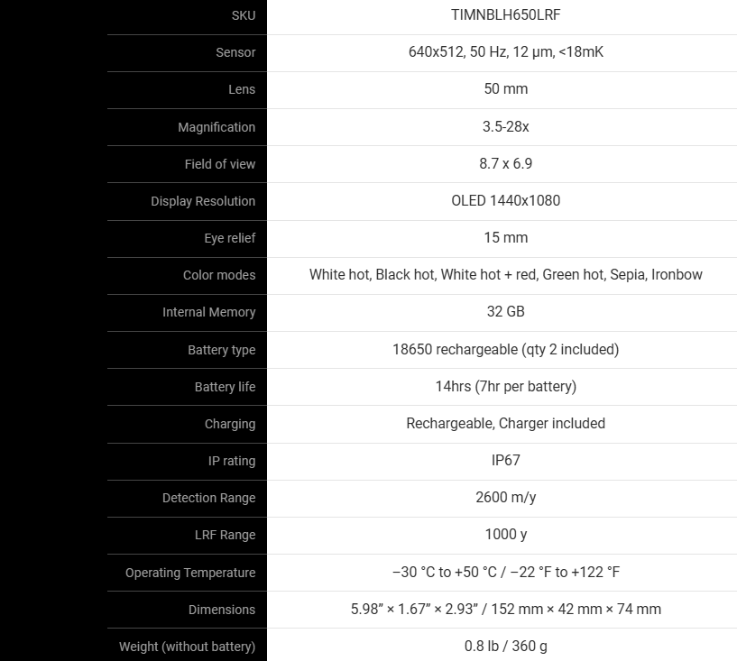 ATN BlazeHunter 650 LRF